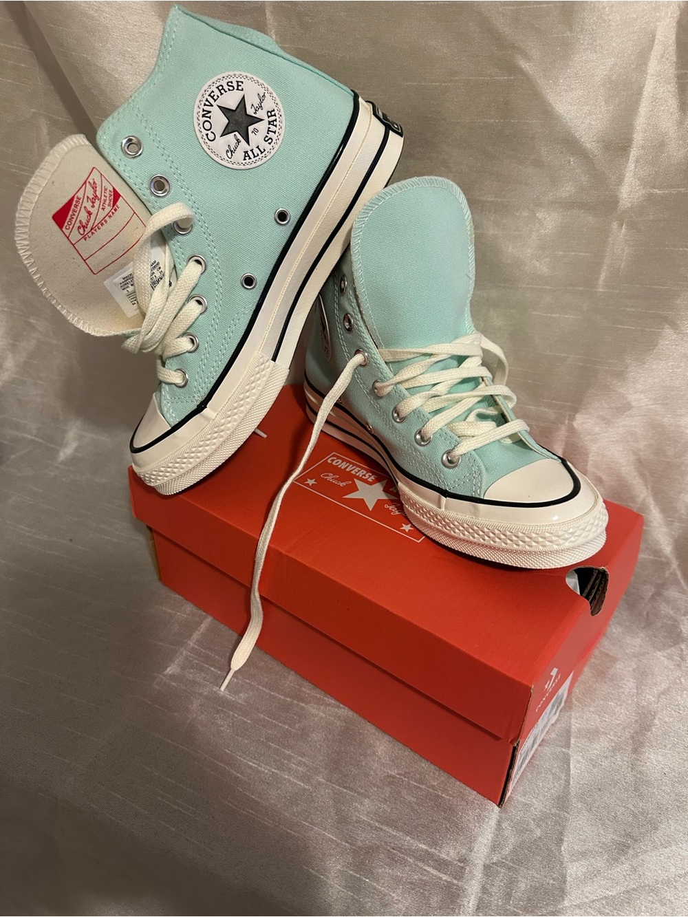 Converse Unisex Mint High Top Canvas Sneakers